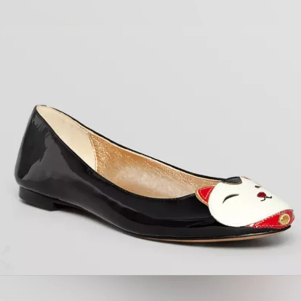 Kate Spade Jimi Lucky Cat Flats, GUC, Size 7 - Picture 1 of 12